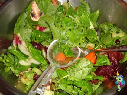 a lovely green salad